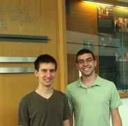 Peter Adelfio '13 and Benjamin Anderson '14.